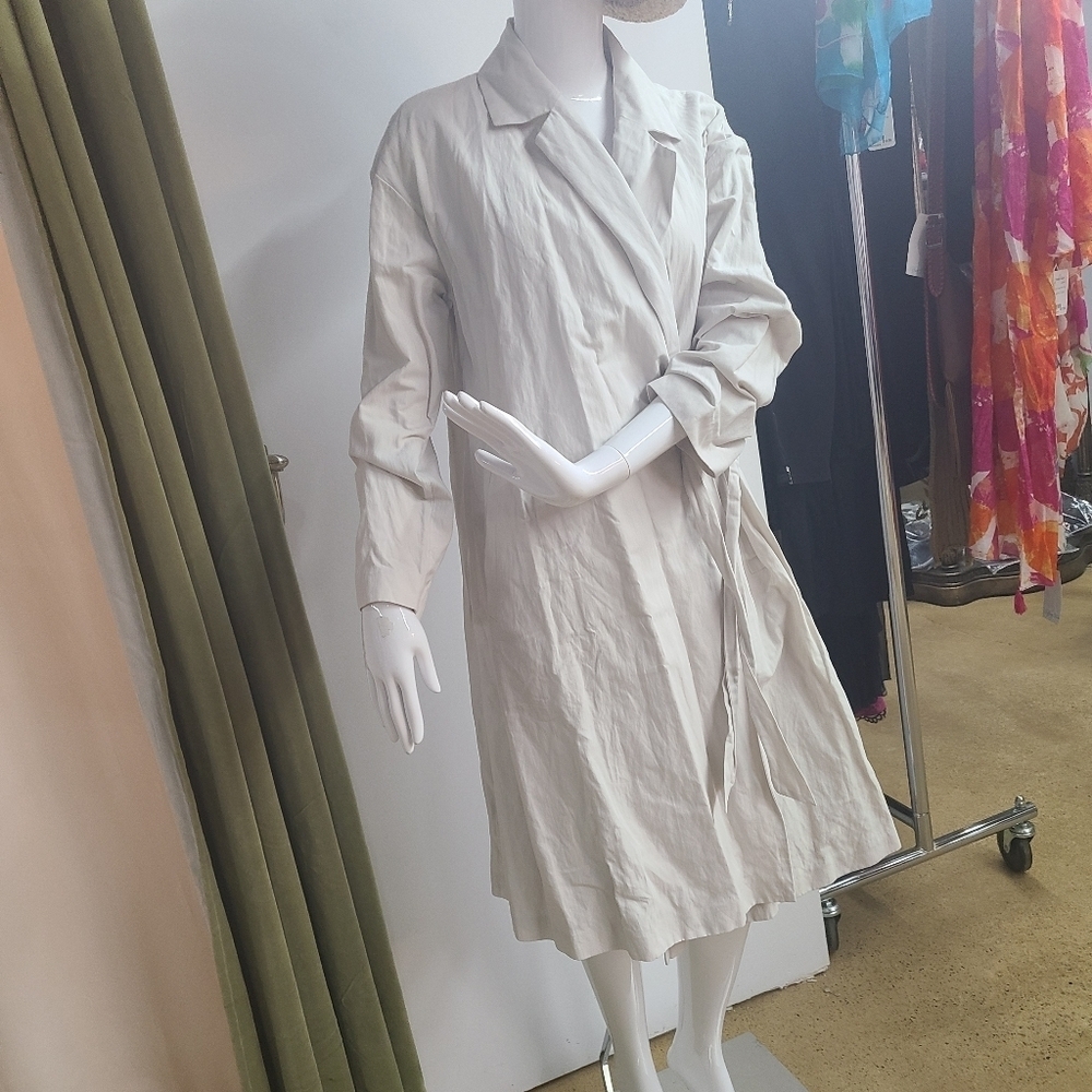 NWT Eileen Fisher Wrap Long Coat - Picture 12 of 13